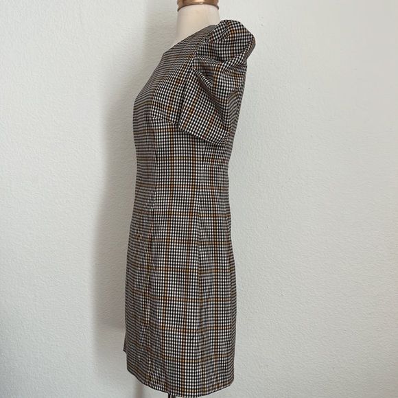 Amanda Uprichard Westwick Plaid Puff Sleeve Mini Dress Small - Picture 8 of 13